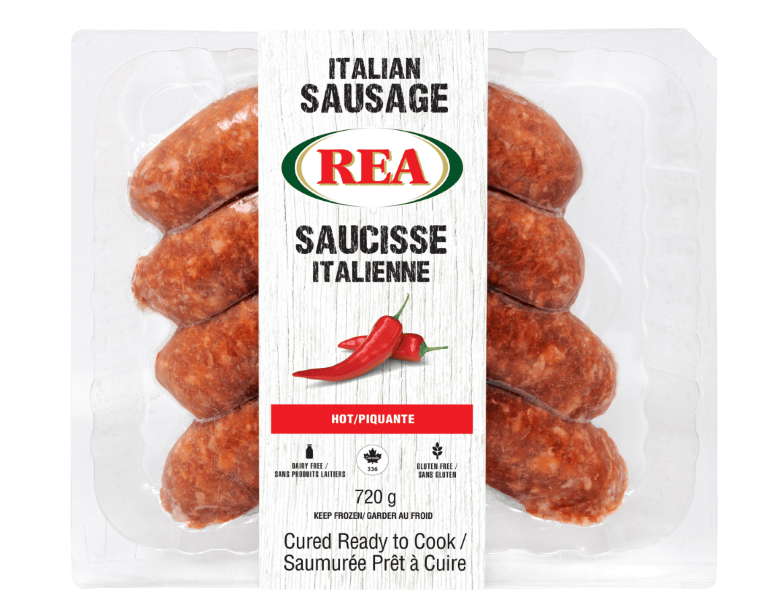 MIA Food Service REA HOT ITALIAN SAUSAGES 720GR REA HOT ITALIAN SAUSAGES 720GR