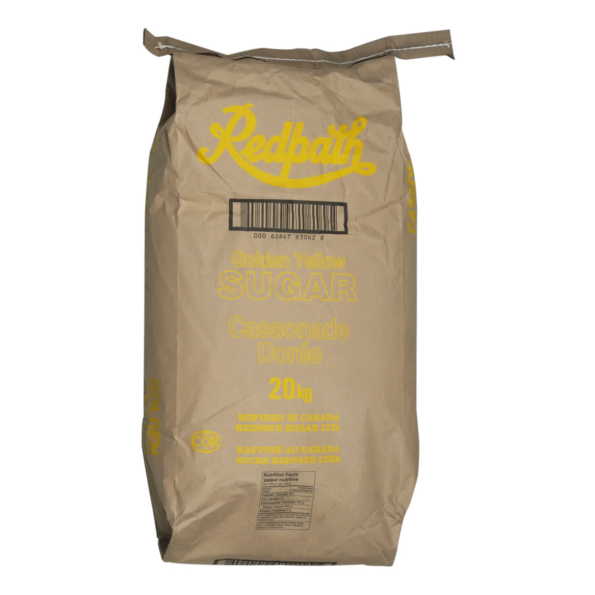 REDPATH GOLDEN YELLOW SUGAR 20KG