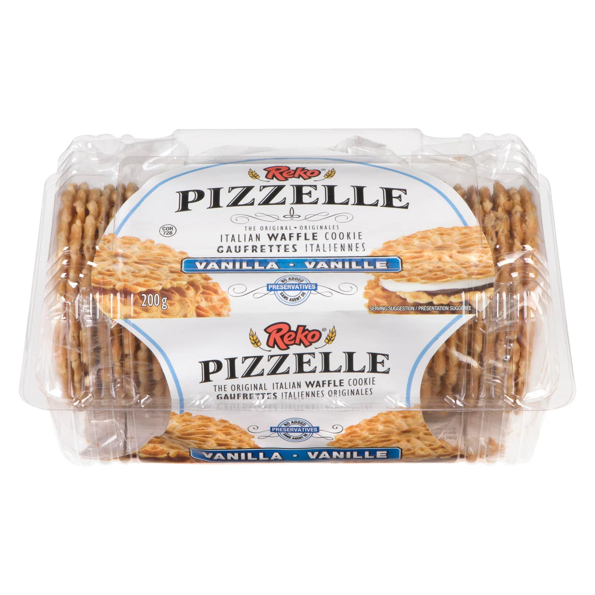 REKO PIZZELLE VANILLA COOKIES 200GR