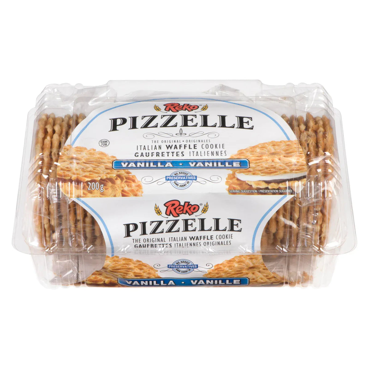 MIA Food Service REKO PIZZELLE VANILLA COOKIES 200GR REKO PIZZELLE VANILLA COOKIES 200GR