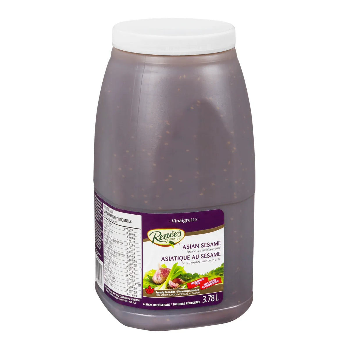 MIA Food Service RENEES ASIAN SESAME VINAIGRETTE 4L RENEES ASIAN SESAME VINAIGRETTE 4L