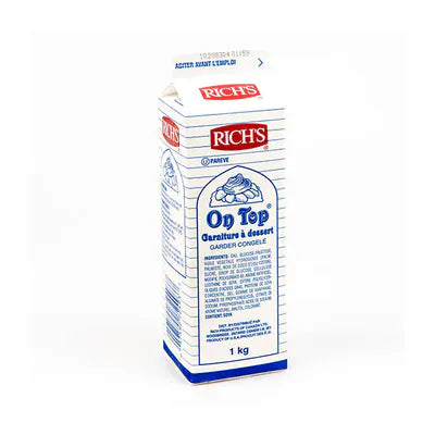 MIA Food Service RICHS ON TOP WHIPPED TOPPING 1KG RICHS ON TOP WHIPPED TOPPING 1KG