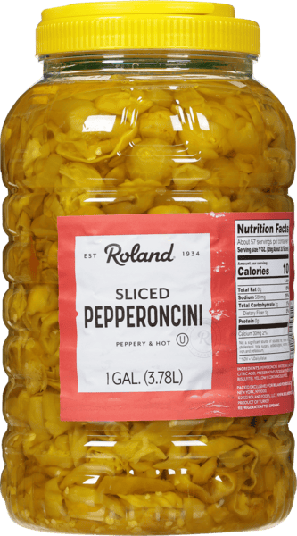 MIA Food Service ROLAND SLICED PEPPERONCINI 3.78L ROLAND SLICED PEPPERONCINI 3.78L