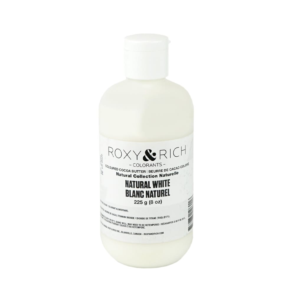 MIA Food Service ROXY & RICH WHITE NATURAL COCOA BUTTER 225GR ROXY & RICH WHITE NATURAL COCOA BUTTER 225GR