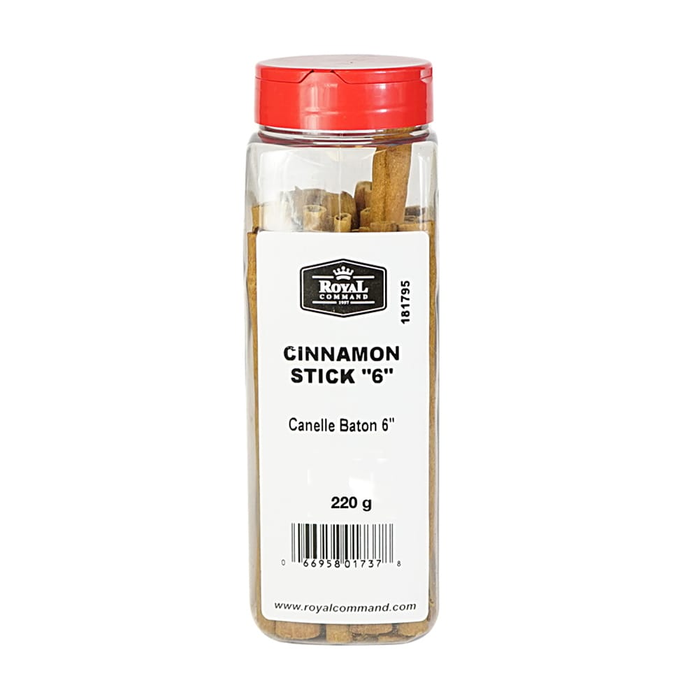 MIA Food Service ROYAL COMMAND 6" CINNAMON STICKS 220GR ROYAL COMMAND 6" CINNAMON STICKS 220GR