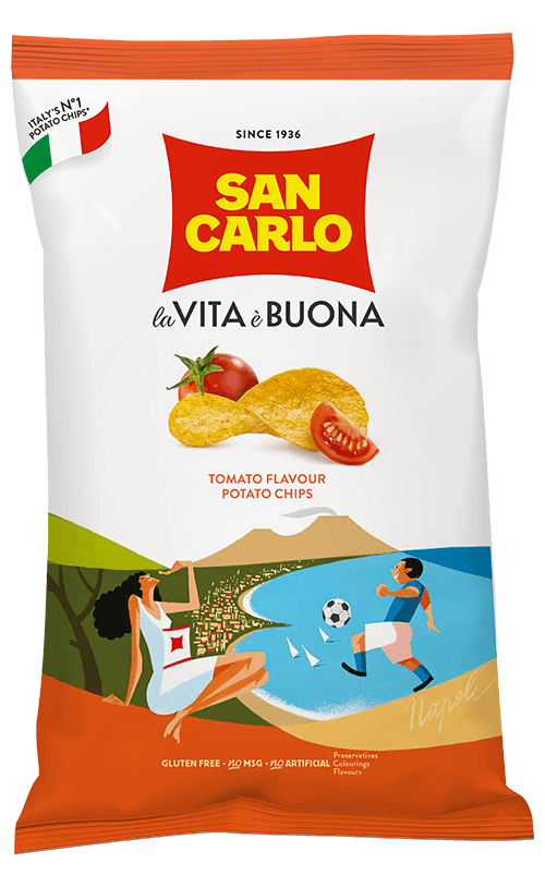 SAN CARLO CHIPS TOMATO 20X50GR