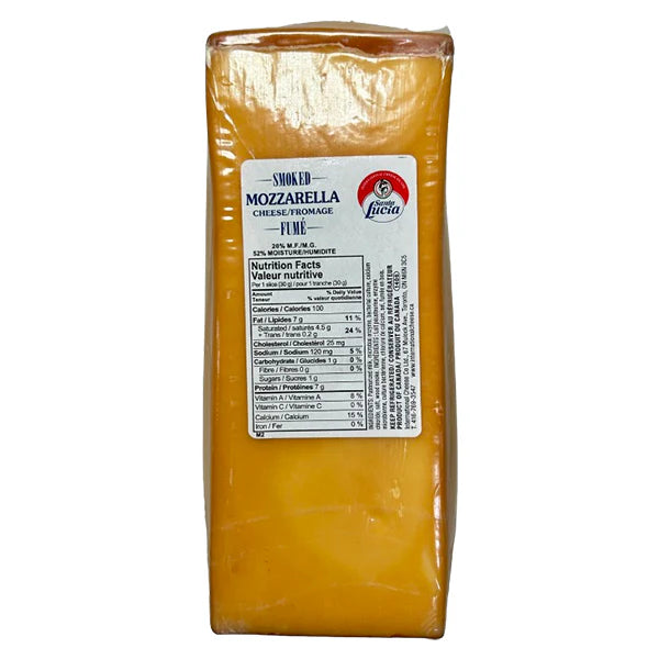 SANTA LUCIA SMOKED MOZZARELLA CHEESE BLOCK PER KG