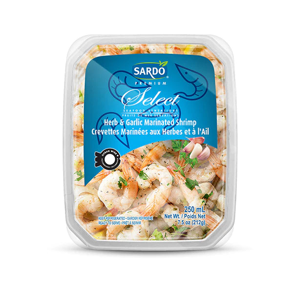 SARDO HERB & GARLIC MARINATED SHRIMP 212GR