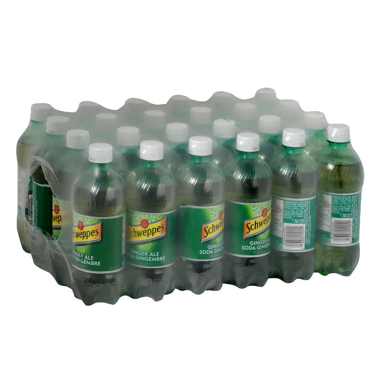 SCHWEPPES GINGERALE BOTTLES 24X591ML