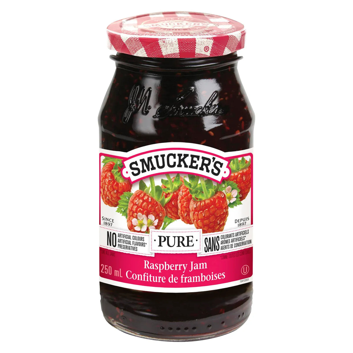 MIA Food Service SMUCKERS PURE RASPBERRY JAM 250ML SMUCKERS PURE RASPBERRY JAM 250ML