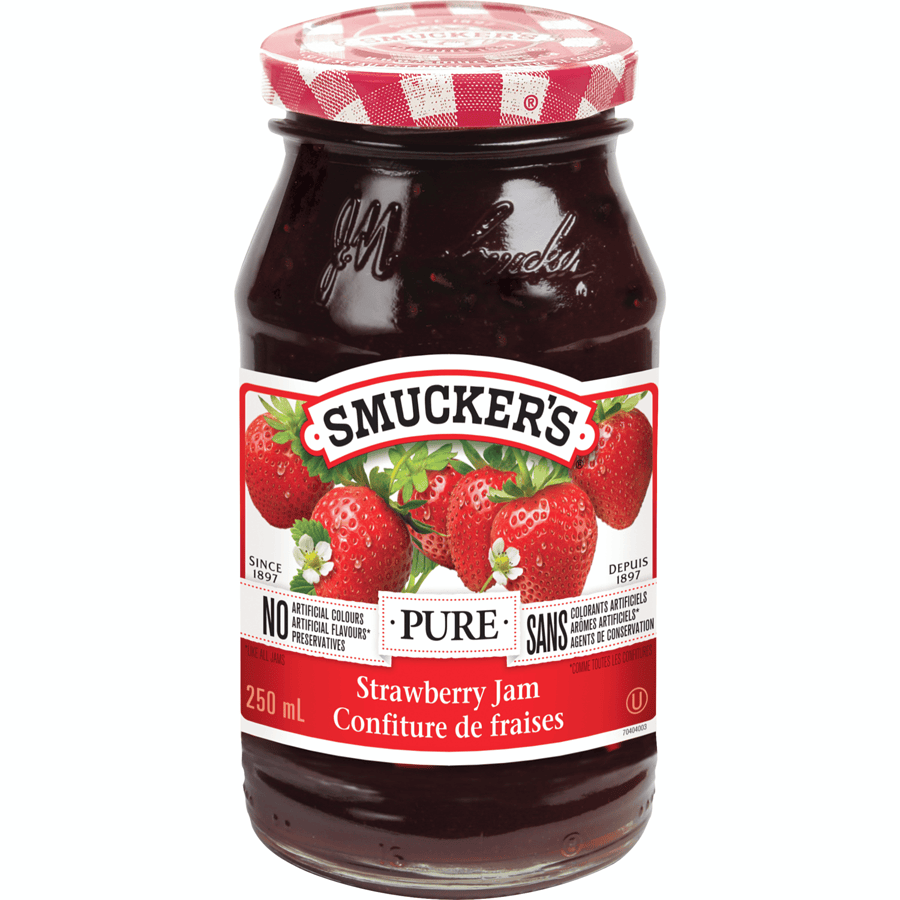 MIA Food Service SMUCKERS PURE STRAWBERRY JAM 250ML SMUCKERS PURE STRAWBERRY JAM 250ML