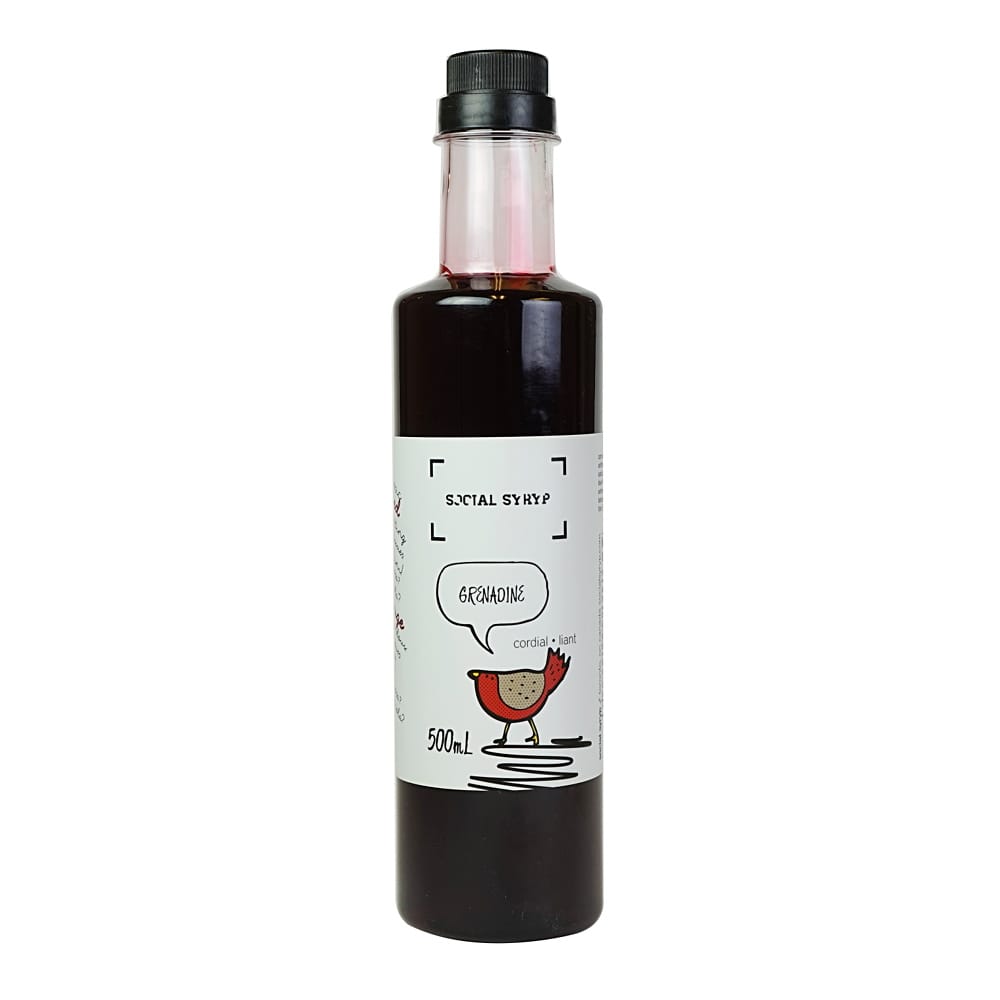 MIA Food Service SOCIAL SYRUP GRENADINE CORDIAL 500ML SOCIAL SYRUP GRENADINE CORDIAL 500ML