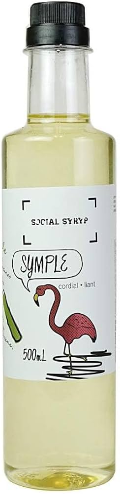 MIA Food Service SOCIAL SYRUP ORGREAT CORDIAL MIXER 500ML SOCIAL SYRUP ORGREAT CORDIAL MIXER 500ML
