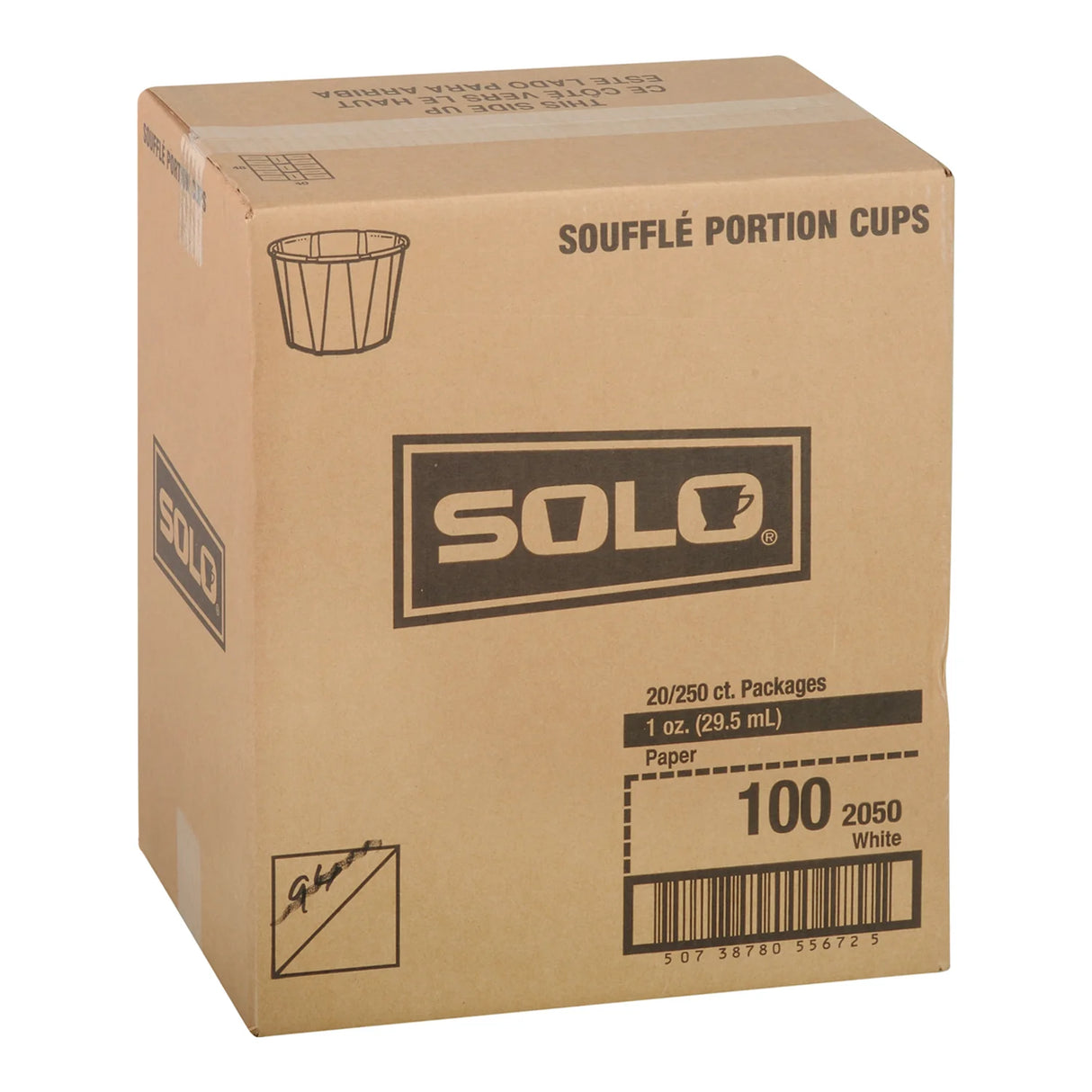 SOLO 1OZ PAPER SOUFFLE CUPS 20X250EA