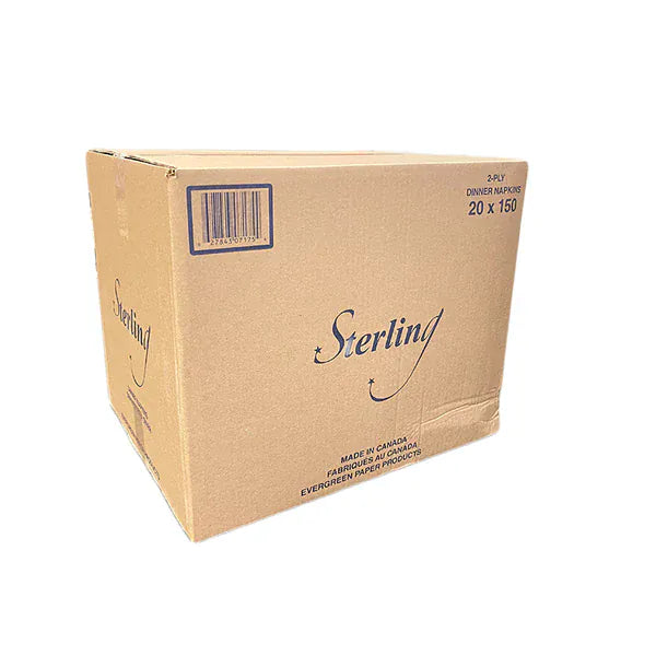 MIA Food Service STERLING 2PLY DINNER NAPKINS 20X150EA STERLING 2PLY DINNER NAPKINS 20X150EA