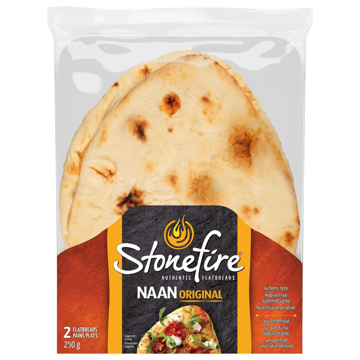 MIA Food Service STONEFIRE ORIGINAL NAAN 18X250GR STONEFIRE ORIGINAL NAAN 18X250GR