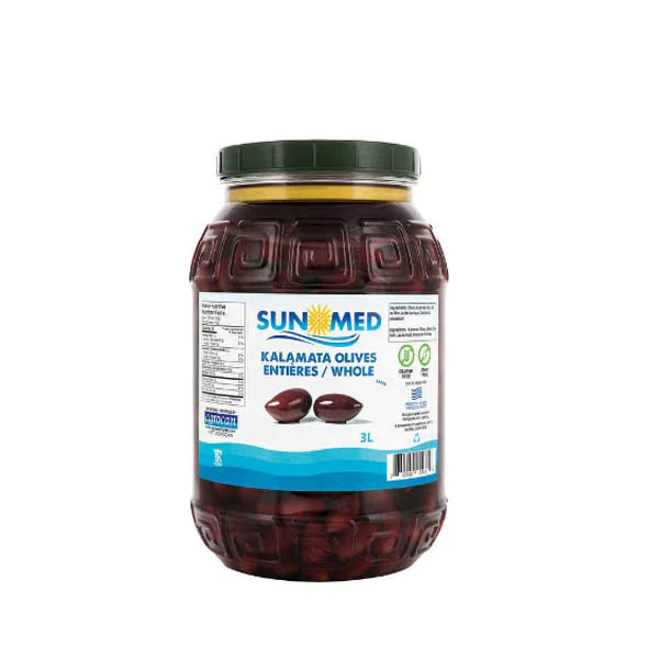 SUNMED WHOLE KALAMATA OLIVES XL 3L