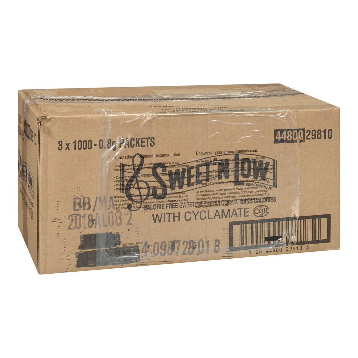 SWEET N LOW PINK PACKETS 3X1000EA