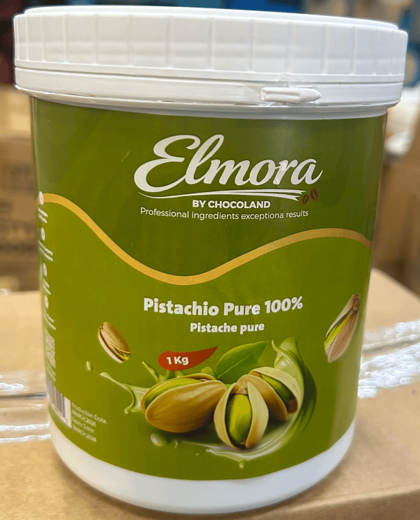 Mia Food Service ELMORA 100% PURE PISTACHIO PASTE 1KG ELMORA 100% PURE PISTACHIO PASTE 1KG