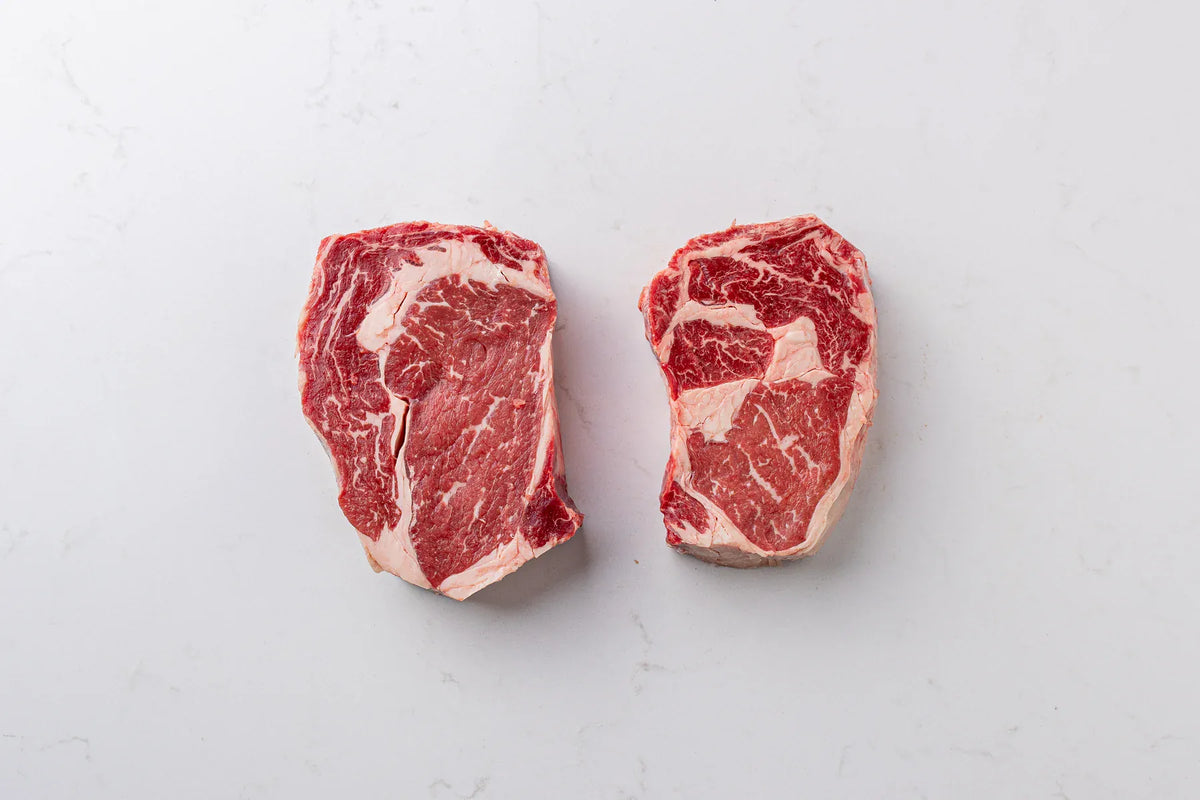 MIA Food Service THE BUTCHER SHOPPE AAA RIBEYE STEAKS 8X10OZ THE BUTCHER SHOPPE AAA RIBEYE STEAKS 8X10OZ