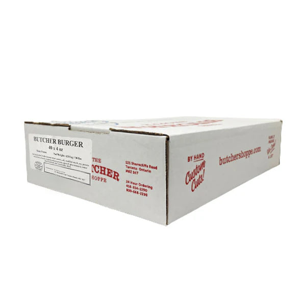 THE BUTCHER SHOPPE BURGERS 40X4OZ
