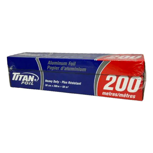 MIA Food Service TITAN ALUMINUM FOIL 30CMX200M 1EA TITAN ALUMINUM FOIL 30CMX200M 1EA
