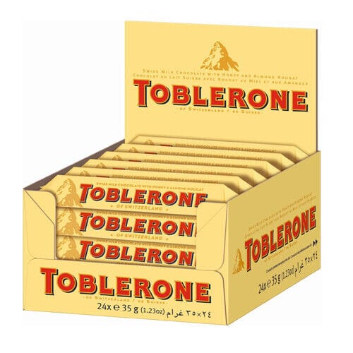 MIA Food Service TOBLERONE MILK CHOCOLATE 24X35GR TOBLERONE MILK CHOCOLATE 24X35GR