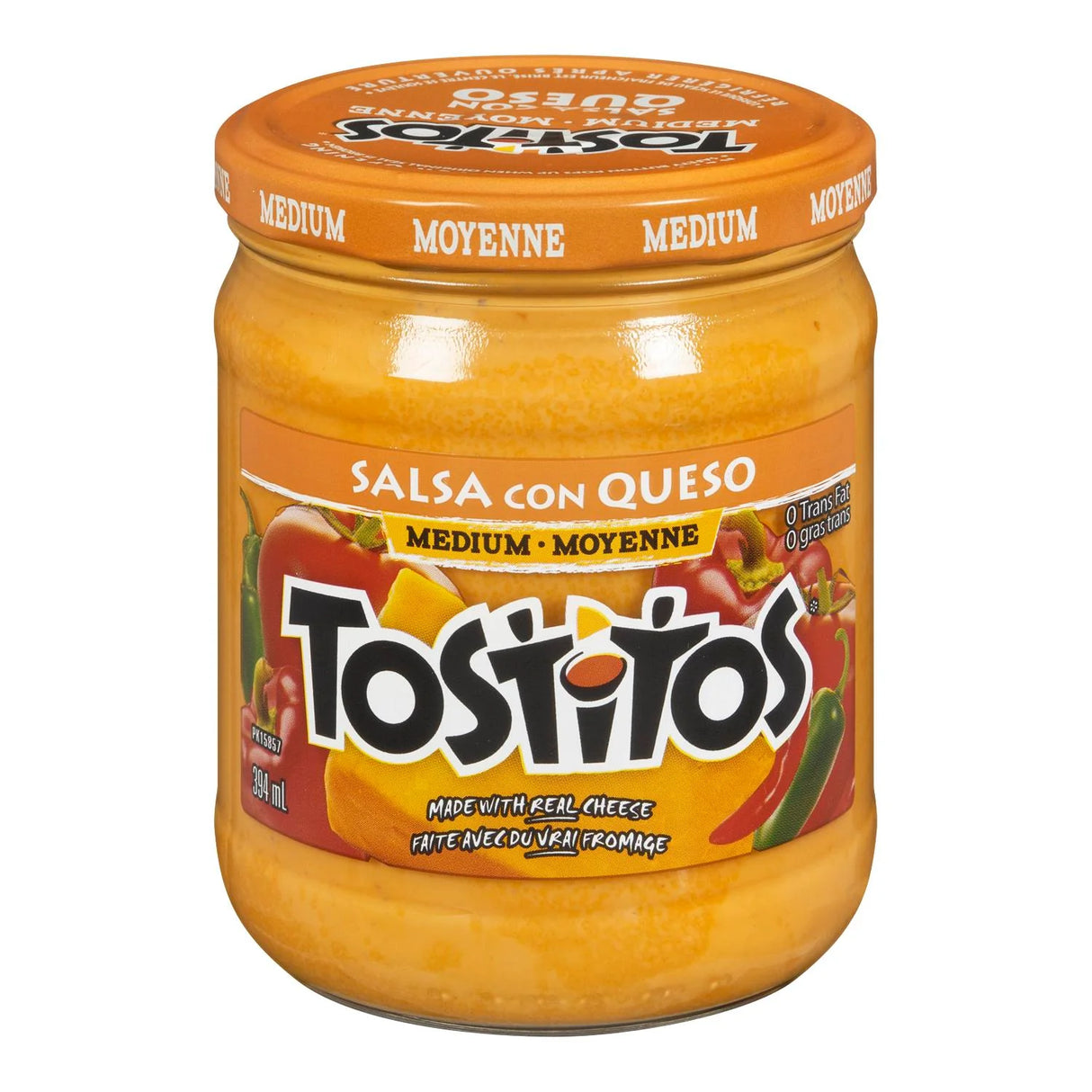 TOSTITOS SALSA CON QUESO MEDIUM 394ML