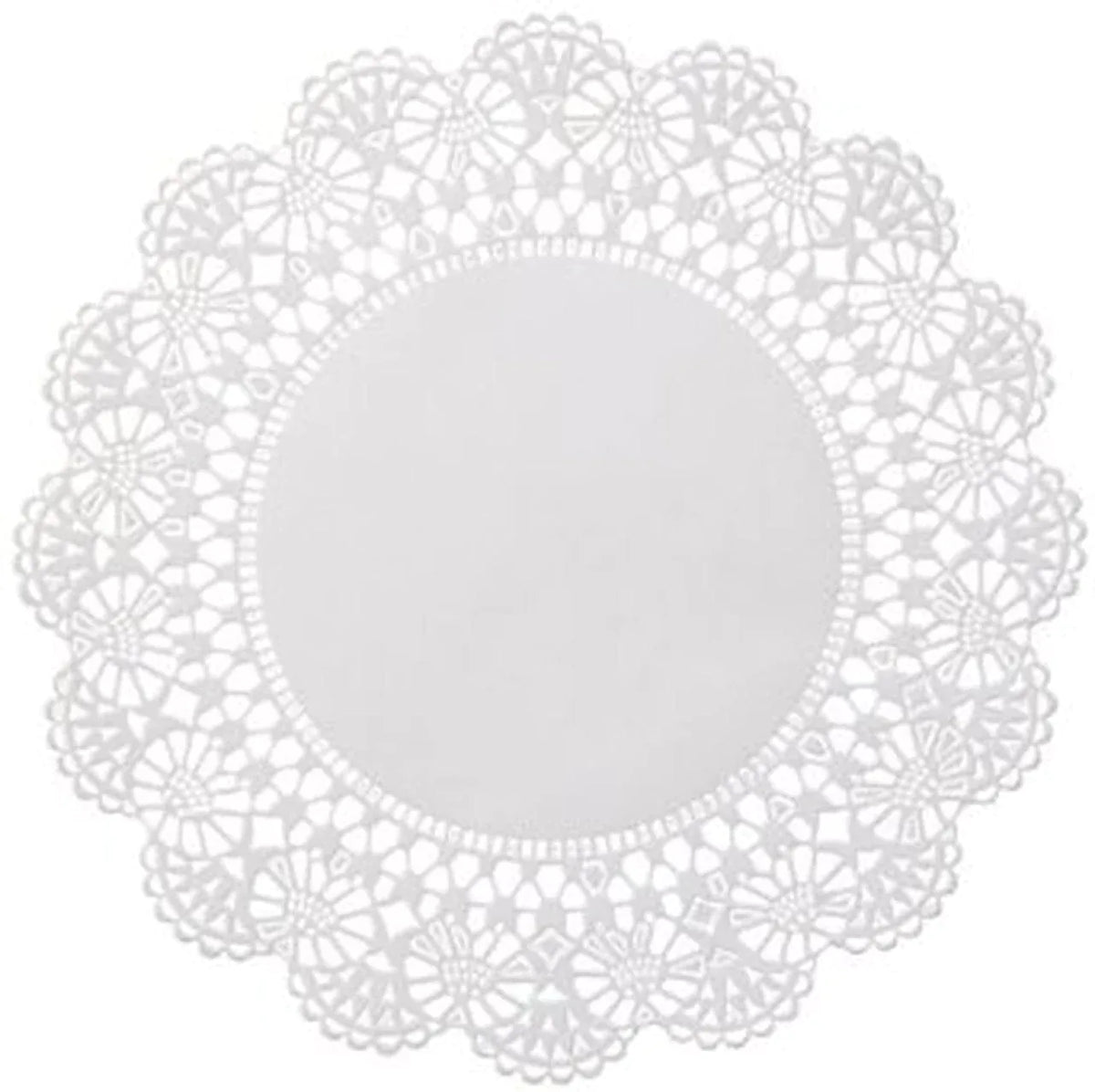 MIA Food Service TOUCH 6" WHITE ROUND LACE DOILIES 4X250EA TOUCH 6" WHITE ROUND LACE DOILIES 4X250EA