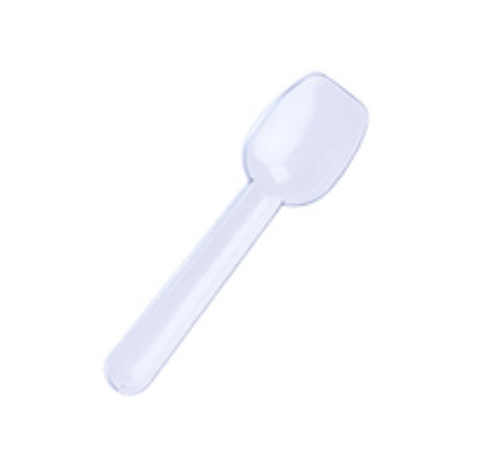 TOUCH PLASTIC CLEAR ICE CREAM SPOONS 500EA