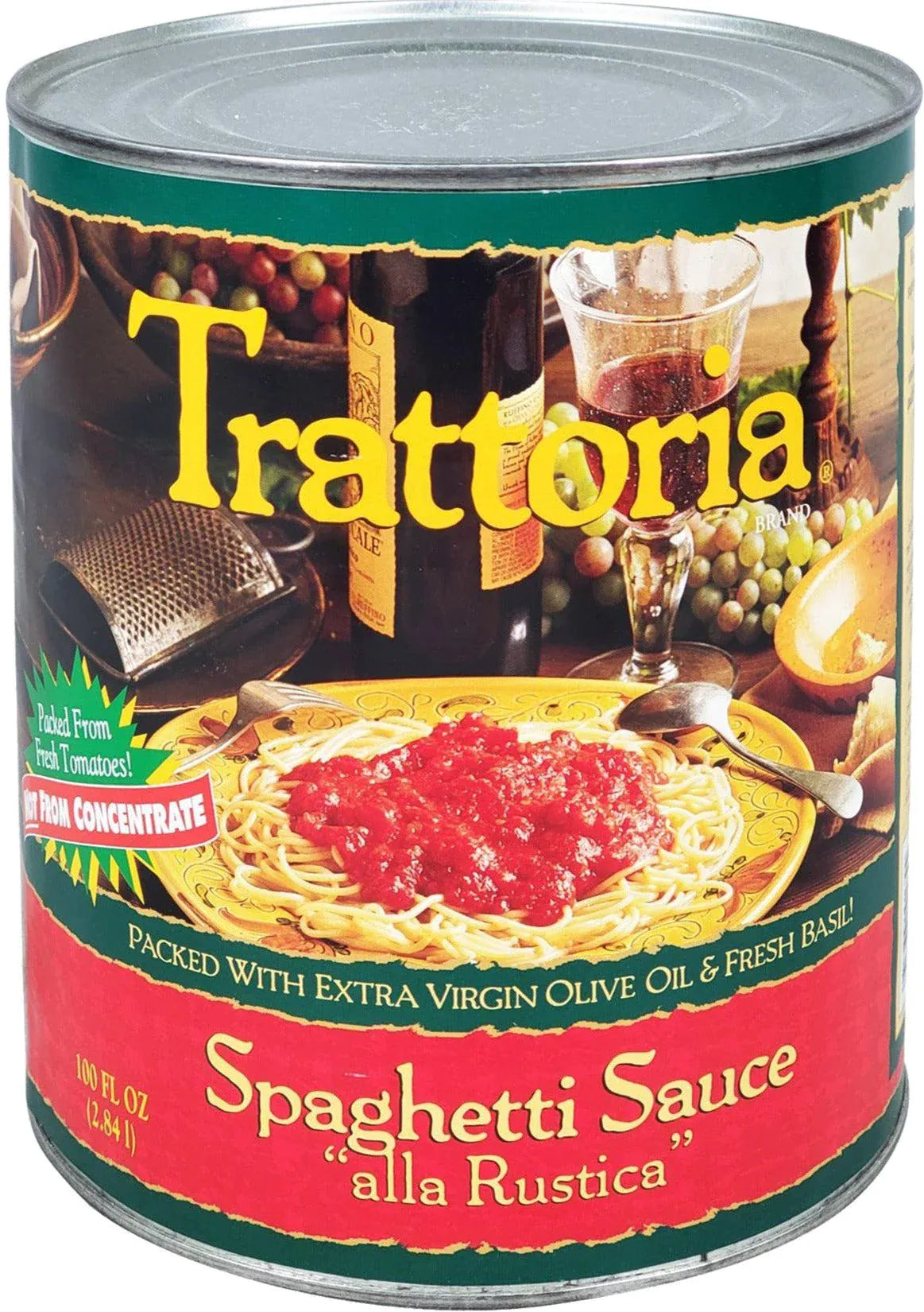 MIA Food Service TRATTORIA SPAGHETTI SAUCE 6X100OZ TRATTORIA SPAGHETTI SAUCE 6X100OZ