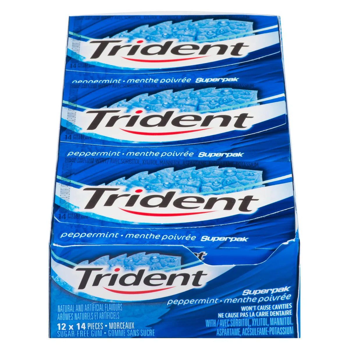 MIA Food Service TRIDENT PEPPERMINT GUM 12X14EA TRIDENT PEPPERMINT GUM 12X14EA