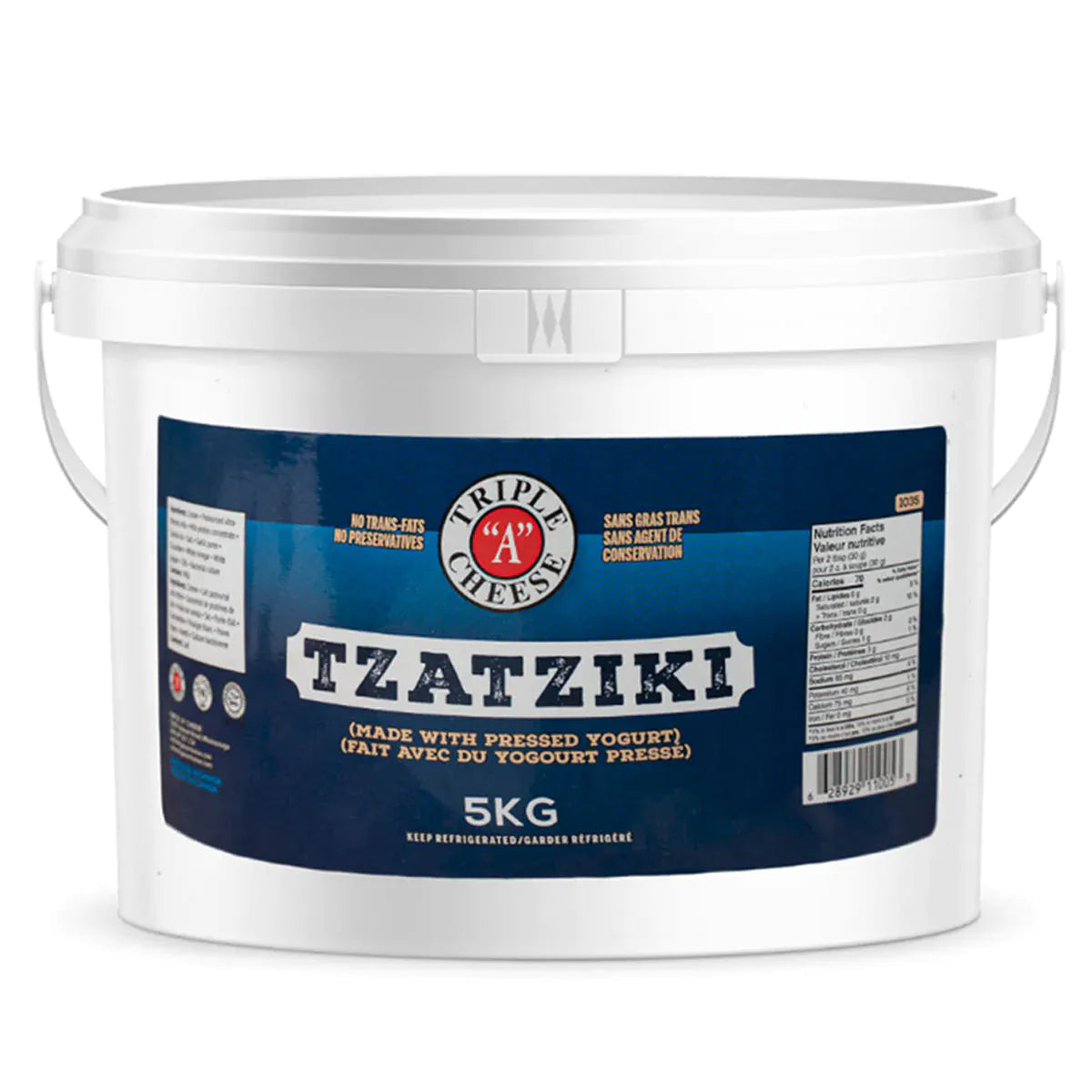 MIA Food Service TRIPLE A TZATZIKI 5KG TRIPLE A TZATZIKI 5KG