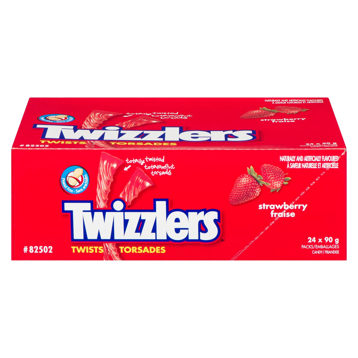 TWIZZLERS STRAWBERRY 24X90GR