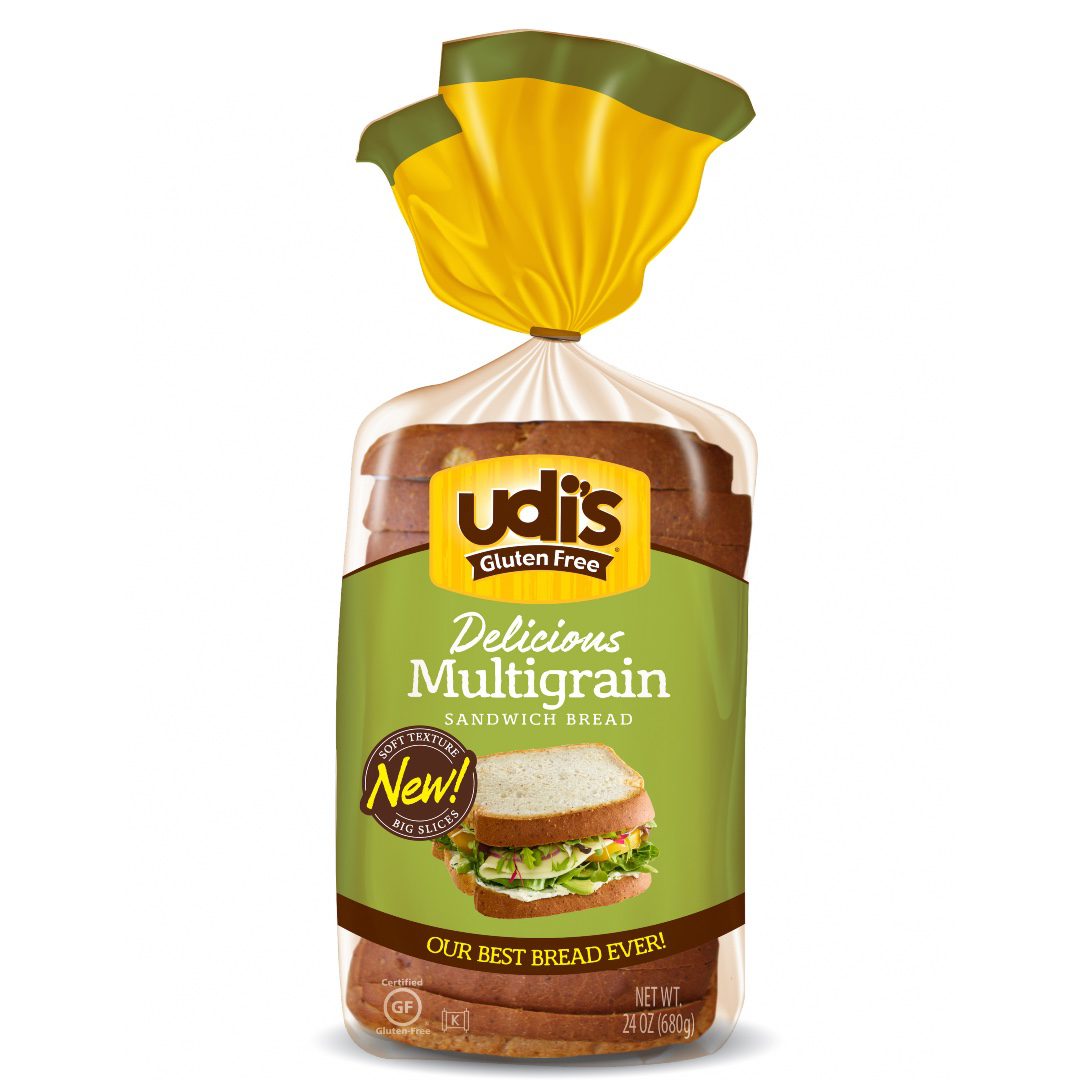 UDIS GLUTEN FREE MULTIGRAIN BREAD 6X680GR