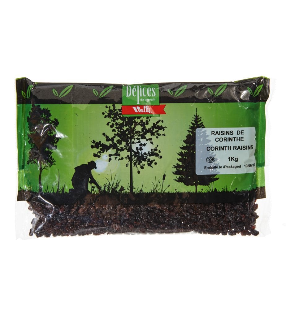 MIA Food Service VALLI CORINTH RAISINS 1KG VALLI CORINTH RAISINS 1KG