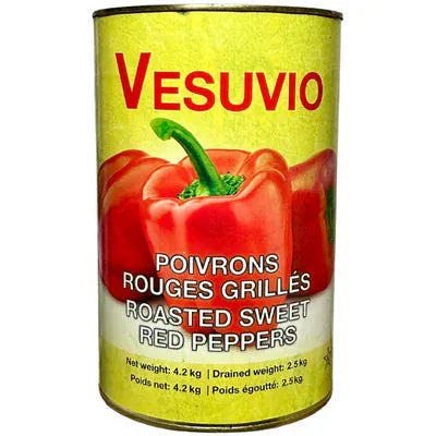 MIA Food Service VESUVIO ROASTED RED PEPPERS 4.2KG VESUVIO ROASTED RED PEPPERS 4.2KG