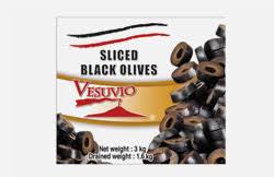 MIA Food Service VESUVIO SLICED BLACK OLIVES 100OZ VESUVIO SLICED BLACK OLIVES 100OZ