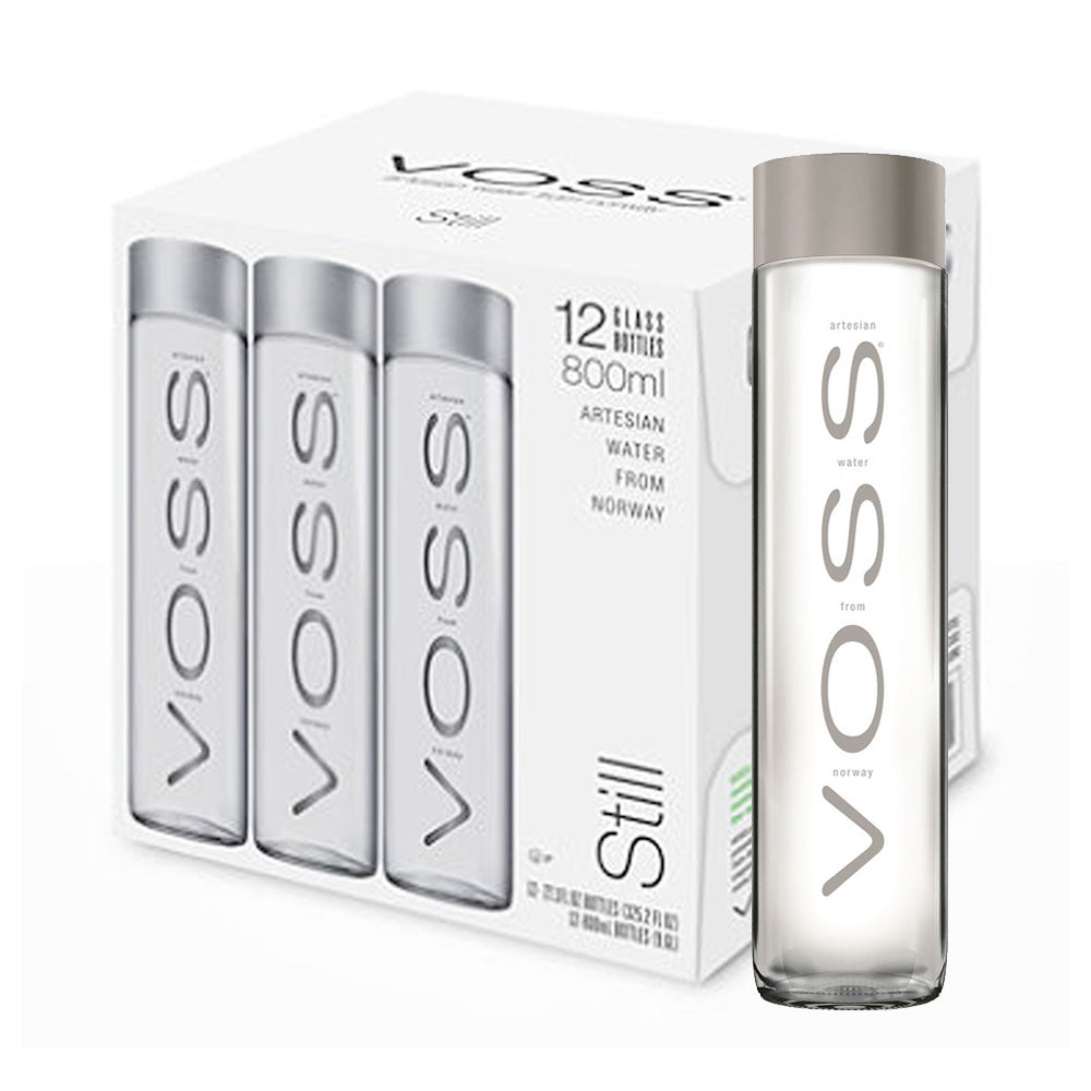 VOSS NATURAL WATER GLASS 12X800ML