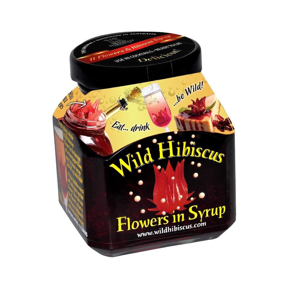 MIA Food Service WILD HIBISCUS FLOWERS IN SYRUP 200ML WILD HIBISCUS FLOWERS IN SYRUP 200ML
