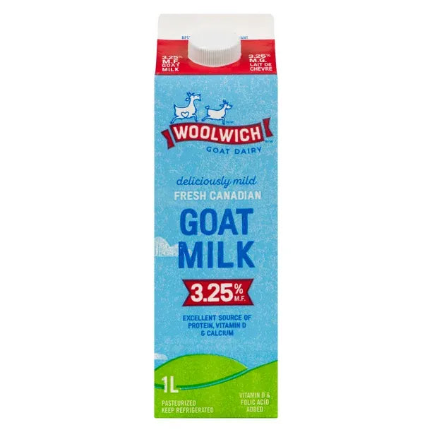 MIA Food Service WOOLWICH 3.25% GOAT MILK 1L WOOLWICH 3.25% GOAT MILK 1L
