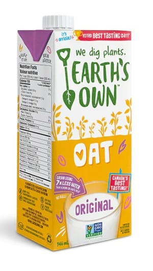 MIA Food Service EARTHS OWN OAT ORIGINAL 12X946ML EARTHS OWN OAT ORIGINAL 12X946ML