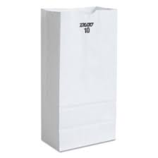 DURO 10LB WHITE PAPER BAGS 500EA