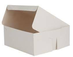 MIA Food Service 10X10X3.5 CAKE BOXES 100EA 10X10X3.5 CAKE BOXES 100EA