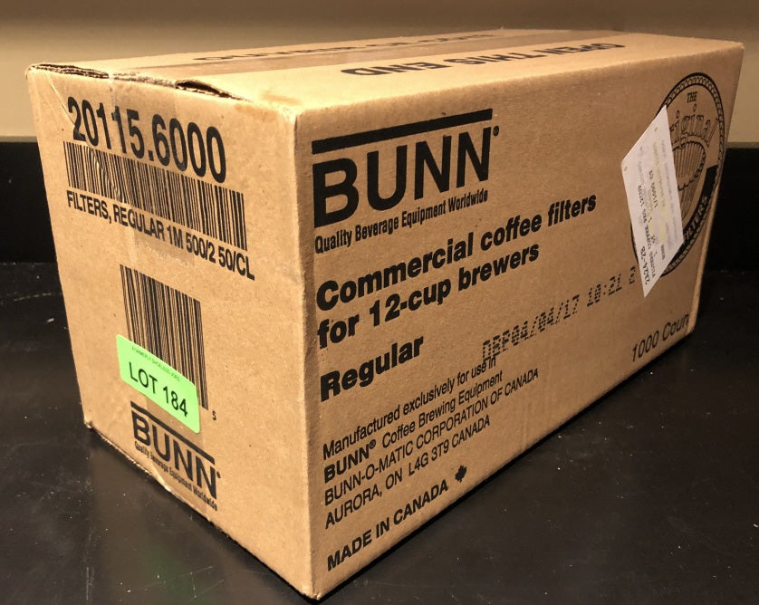 BUNN COFFEE FILTERS 20115-6000 1000EA