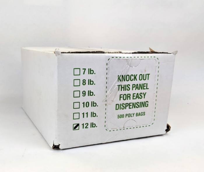 12LB POLY BAGS 8X4X20 500EA
