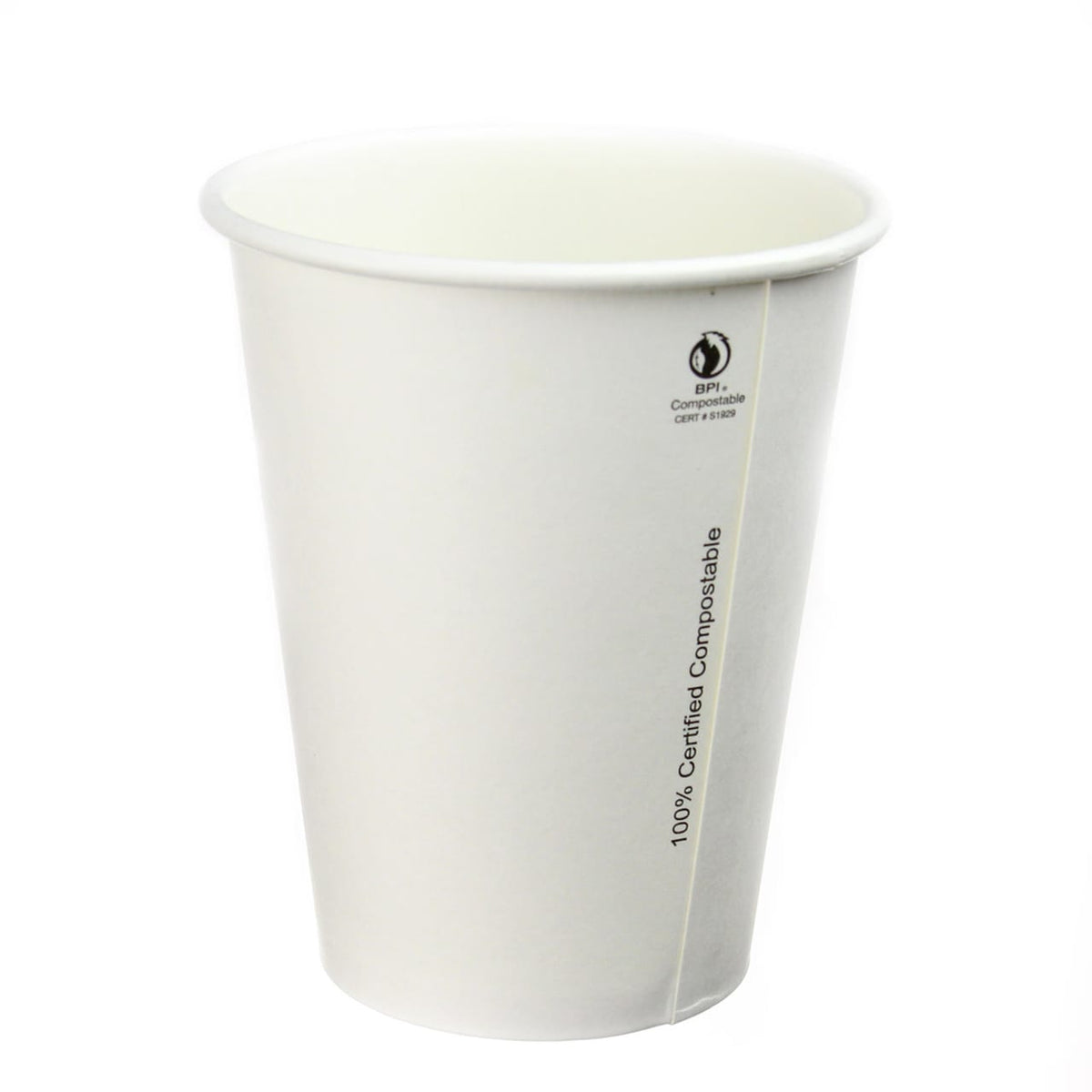 Mia Food 12OZ COMPOSTABLE HOT CUPS 1000EA 12OZ COMPOSTABLE HOT CUPS 1000EA
