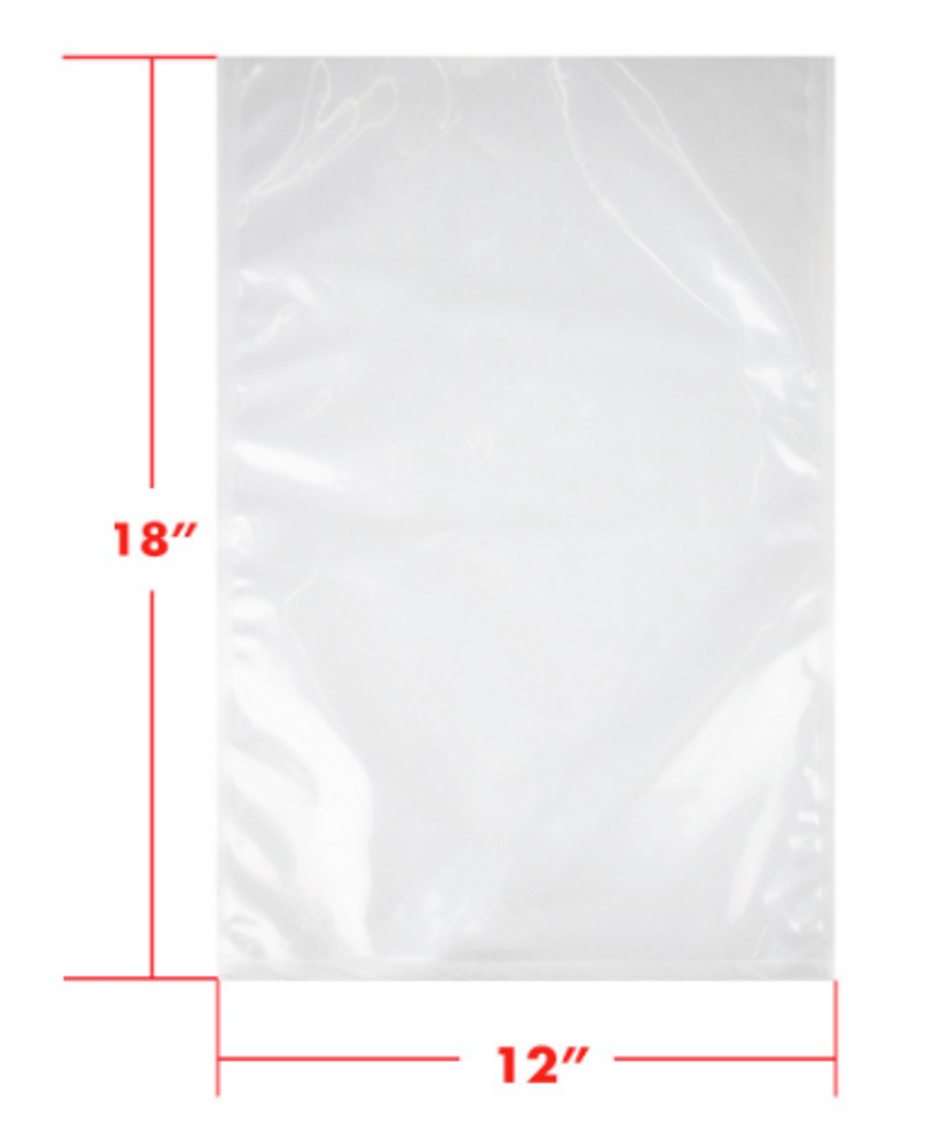MIA Food Service 12X18 VAC PAC BAGS 500EA 12X18 VAC PAC BAGS 500EA