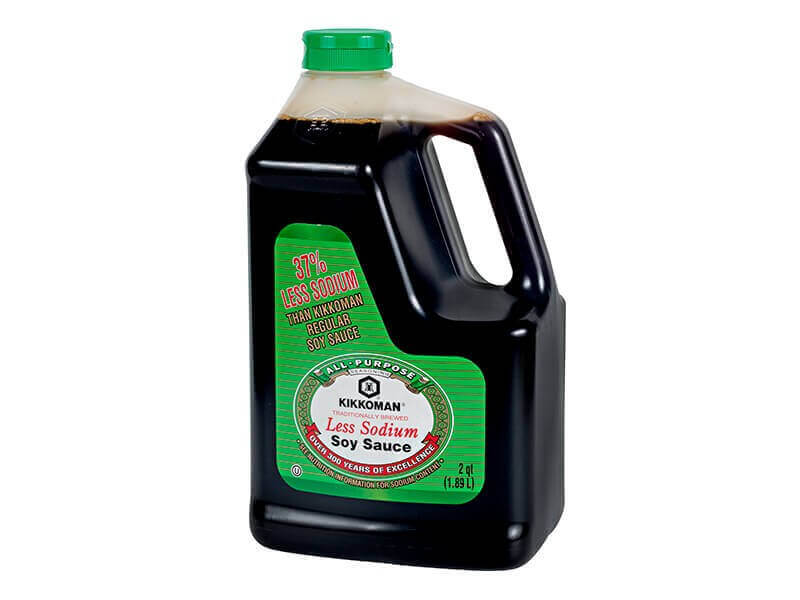 KIKKOMAN LESS SODIUM SOY SAUCE 1.89L