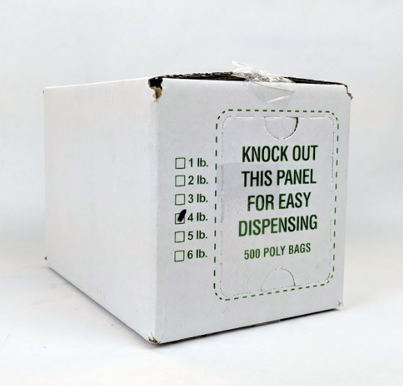 4LB POLY BAGS 5X3X12 500EA